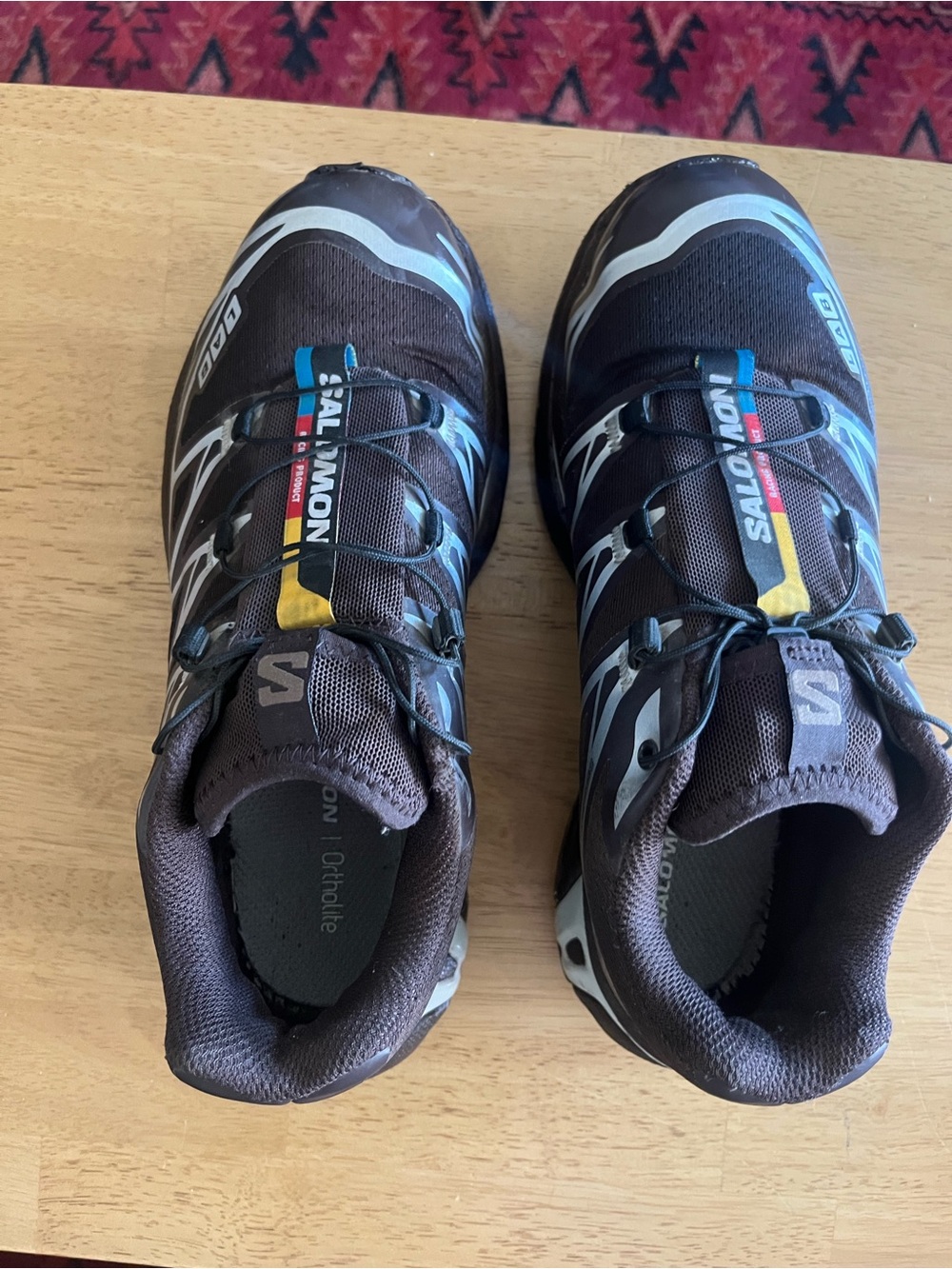Salomon XT 6 Brown/Silver Sneakers - Picture 2 of 6
